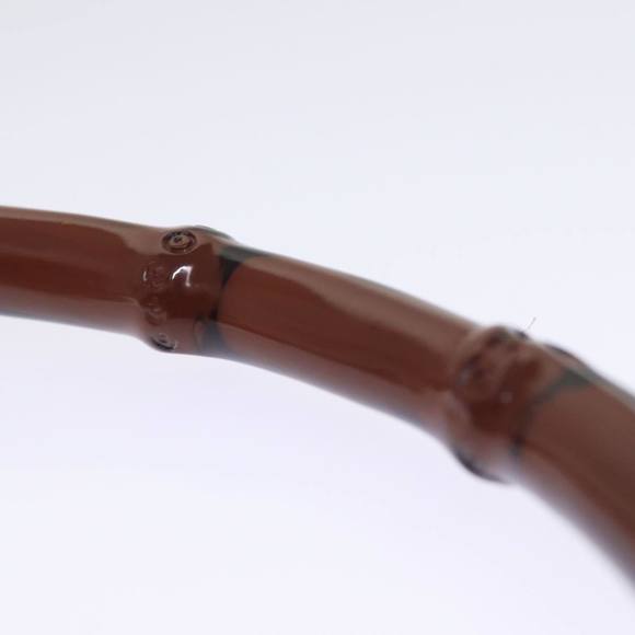 GUCCI Shoulder Bag Vinyl Brown Auth 74653 - Picture 14 of 16